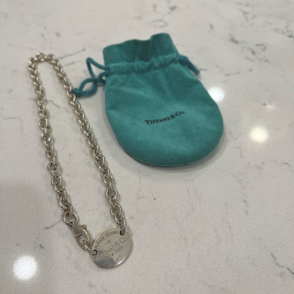 Return to Tiffany sterling silver choker necklace.